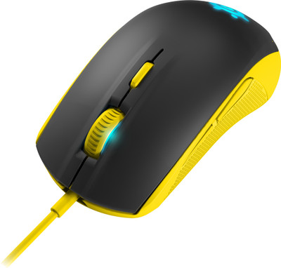 

SteelSeries Rival 100 Wired Optical Gaming Mouse(USB, Proton Yellow)