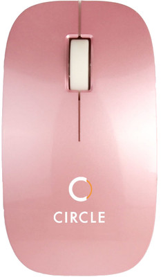Circle FlintO Wired Optical Mouse(USB, Pink)
