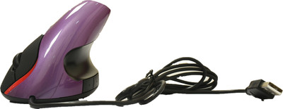 

SR Gifts Vertical Optical Mouse Wrist Healing For Computer PC Laptop Wired Optical Gaming Mouse(USB, Black, Purple)