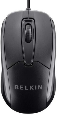 

Belkin 3 Button Wired USB Optical Mouse for Desktop, Laptop, and Netbook (Mac or PC) Wired(USB, Black)