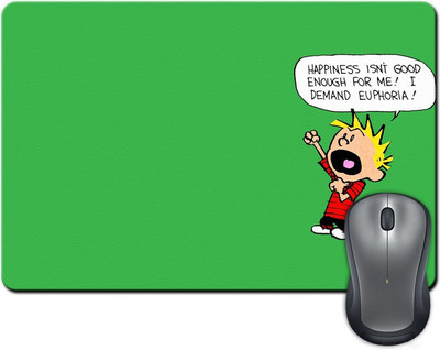 

Rangeele Inkers Calvin About Happiness Mousepad(Multicolor)