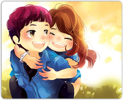 

Lovely Collection I Can Carry You For Whole Life Mousepad(Multicolor)