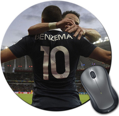 

Rangeele Inkers Karim Benzema Hugging Round Mousepad(Multicolor)