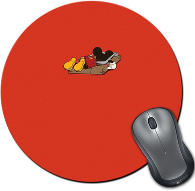 

Rangeele Inkers Mickey Trapped Round Mousepad(Multicolor)