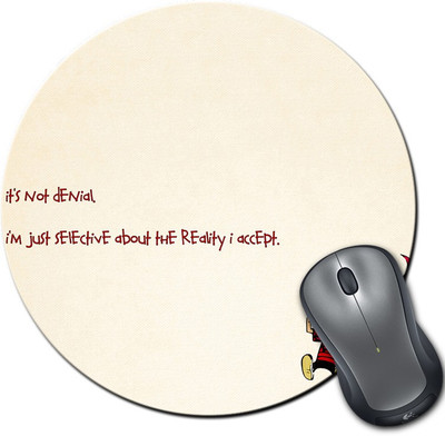

Rangeele Inkers Calvin Reality I Accept Round Mousepad(Multicolor)
