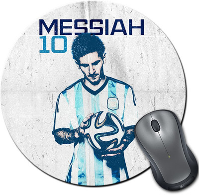 

ShopMantra Messiah Leo Argentina Football Round Mousepad- SMMR00000272 Mousepad(Multicolor)