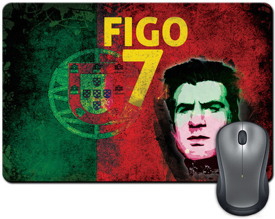 

ShopMantra Lus Figo Portugal Football Mousepad(Multicolor)
