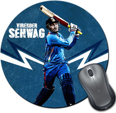 

ShopMantra Virender Sehwag Blaster Round Mousepad- SMMR00000326 Mousepad(Multicolor)