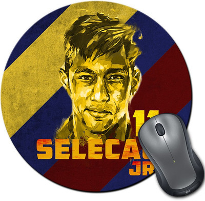 

ShopMantra Neymar Footballer Round Mousepad- SMMR00000165 Mousepad(Multicolor)