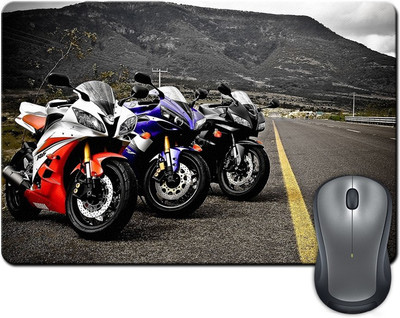 

Rangeele Inkers Cool Bikes Mousepad(Multicolor)