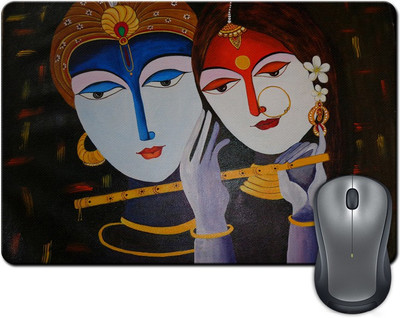 

ShopMantra Krishna & Radha Modern Artwork Mousepad(Multicolor)