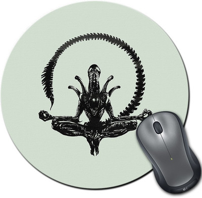

Rangeele Inkers Alien Meditation Round Mousepad(Multicolor)