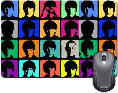 

Rangeele Inkers The Beatles Pop Art Mousepad(Multicolor)