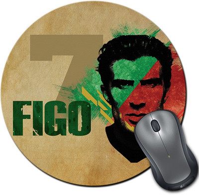 

ShopMantra Figo Portugal Football Round Mousepad- SMMR00000201 Mousepad(Multicolor)