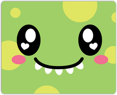 

Lovely Collection Cute Monster Face Mousepad(Multicolor)