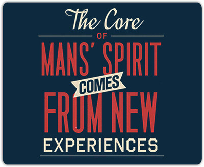 

Lovely Collection Experience Quote Mousepad(Multicolor)