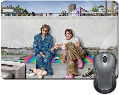 

Rangeele Inkers The Beatles Happy Paintings Mousepad(Multicolor)