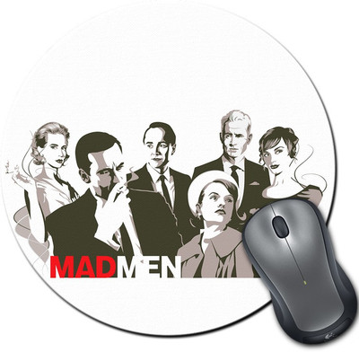 

Rangeele Inkers Mad Man Art Round Mousepad(Multicolor)