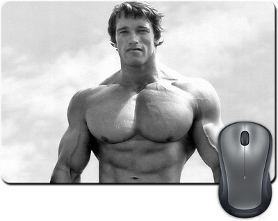 

Rangeele Inkers Arnold Schwarzenegger Vintage Pose Mousepad(Multicolor)