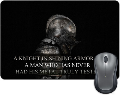 

Rangeele Inkers The Knights Quote Mousepad(Multicolor)