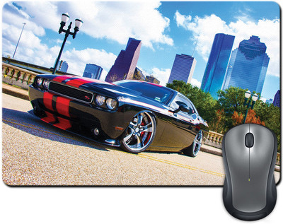 

ShopMantra Black racing car Mousepad(Multicolor)