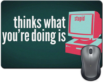 

Rangeele Inkers Stupid Things Mousepad(Multicolor)