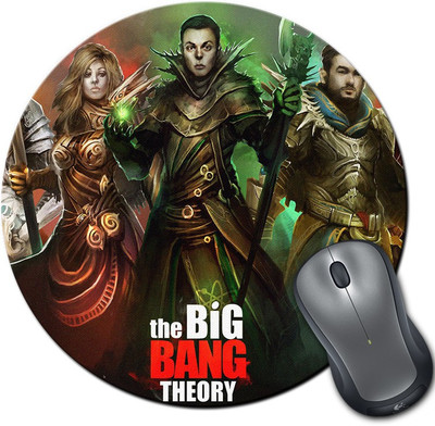 

Rangeele Inkers The Big Bang Theory Art Round Mousepad(Multicolor)