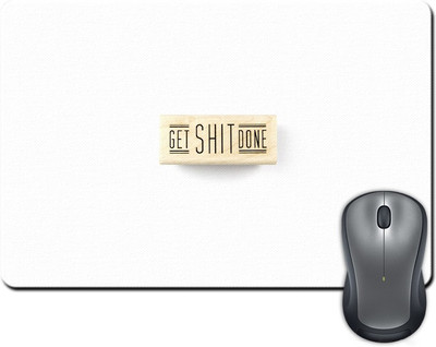 

Rangeele Inkers Get Shit Done On Wood Mousepad(Multicolor)