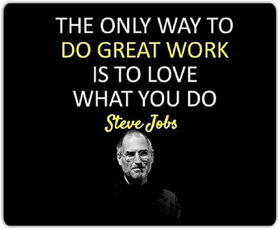 

Lovely Collection Steve Jobs Quote Mousepad(Multicolor)