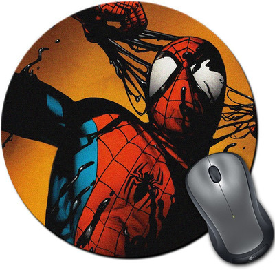 

Rangeele Inkers Spiderman And Venom Round Mousepad(Multicolor)