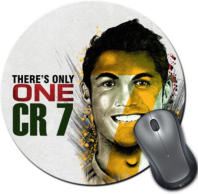 

ShopMantra Ronaldo Cr7 Portugal Football Round Mousepad- SMMR00000263 Mousepad(Multicolor)