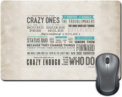 

ShopMantra Steve jobs quote Mousepad(Multicolor)