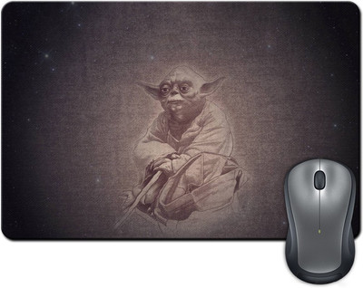 

Rangeele Inkers Star Wars Yoda Canvas Art Mousepad(Multicolor)
