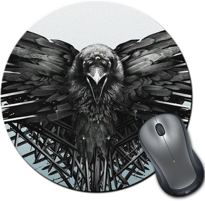 

Rangeele Inkers Game Of Thrones Crow Round Mousepad(Multicolor)