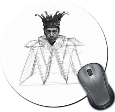 

Rangeele Inkers House Of Cards Round Mousepad(Multicolor)