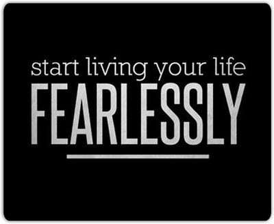 

Lovely Collection start living Quote Mousepad(Multicolor)