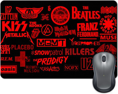 

Rangeele Inkers Rock Metal Logos Mousepad(Multicolor)