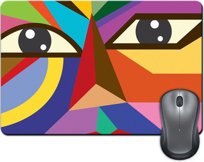 

ShopMantra Geometrical Shapes Face Design Mousepad(Multicolor)