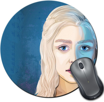 

Rangeele Inkers Khaleesi Painting Portrait Round Mousepad(Multicolor)