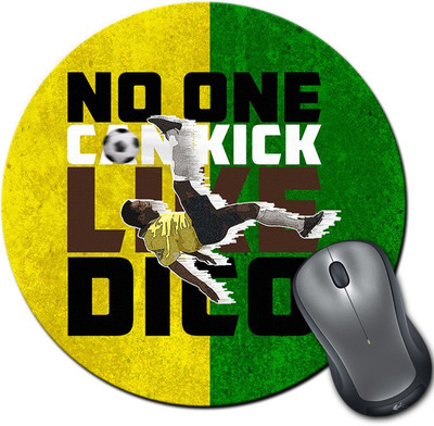 

ShopMantra Edson Pele Brazil Football Round Mousepad- SMMR00000220 Mousepad(Multicolor)