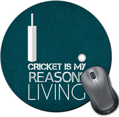 

ShopMantra Cricket Is Reason For Living Round Mousepad- SMMR00000314 Mousepad(Multicolor)