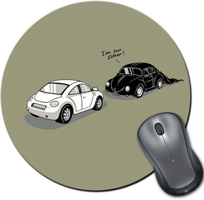 

Rangeele Inkers Batcar I Am Your Father Round Mousepad(Multicolor)
