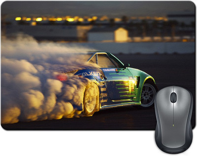 

Rangeele Inkers Racing Car On Track Mousepad(Multicolor)