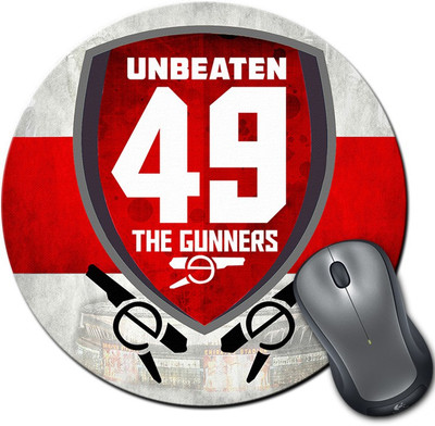 

ShopMantra Arsenal The Gunners Unbeaten 49 Round Mousepad- SMMR00000136 Mousepad(Multicolor)