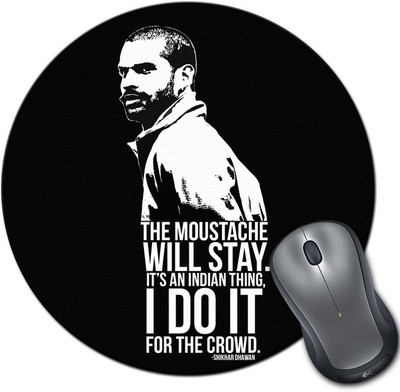 

ShopMantra Shikhar Dhawan Quote Round Mousepad- SMMR00000331 Mousepad(Multicolor)