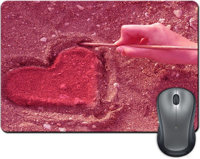 

ShopMantra Heart Design on Sand Mousepad(Multicolor)