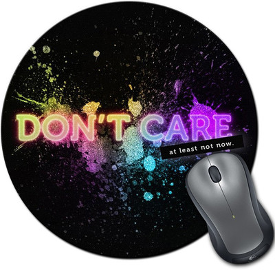 

Rangeele Inkers Don’T Care Now Round Mousepad(Multicolor)