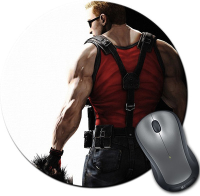 

Rangeele Inkers Duke Nukem 3D Round Mousepad(Multicolor)
