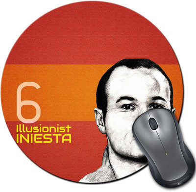 

ShopMantra AndréS Iniesta LujáN Spain Football Round Mousepad- SMMR00000290 Mousepad(Multicolor)