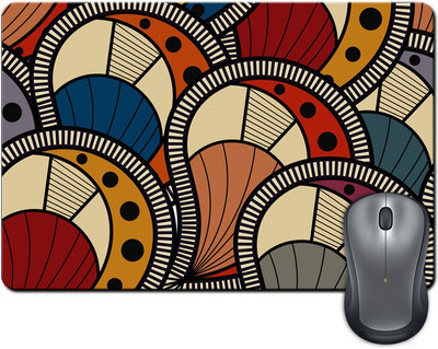 

ShopMantra Abstract Shapes Drawing Mousepad(Multicolor)